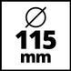 Шліфмашина кутова (болгарка) акумуляторна 115мм Einhell TE-AG 18/115-2 Li - Solo (4431166) 4431166 фото 12