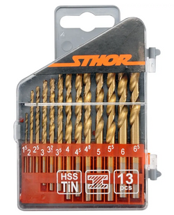 STHOR GOLD 22300 (13 шт, 1,5&ndash;6,5 мм) Набор сверл по металлу  22300 фото