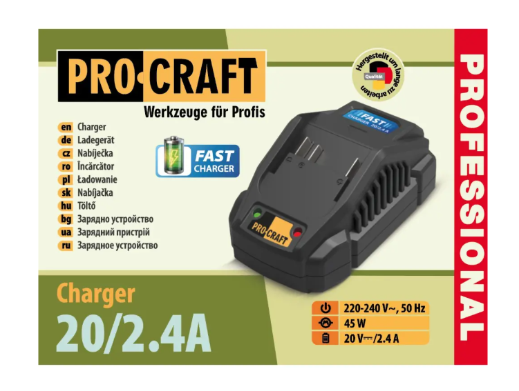 Зарядное устройство Procraft Charger 20/2.4 А 030291 фото