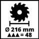 Торцювальна пилка мережева 216 мм Einhell TC-MS 216 (4300370) 4300370 фото 8